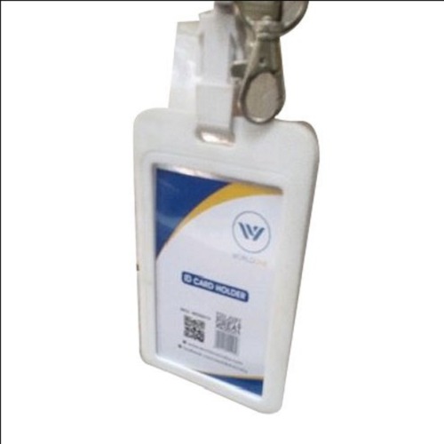 कार्यालय और कोलाज के उपयोग के लिए प्रीमियम ग्रेड 6 मिमी मोटाई वाला सफेद प्लास्टिक आईडी कार्ड धारक