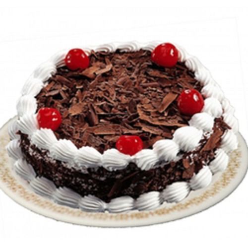 Creamy Sweet Delicious And Chocolate Flavor Brown And White Birthday Cake