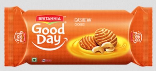 Crispy And Crunchy Natural Delicious Rich Taste Britannia Good Day Cashew Biscuit For Tea Time Snacks Fat Content (%): 32 Percentage ( % )