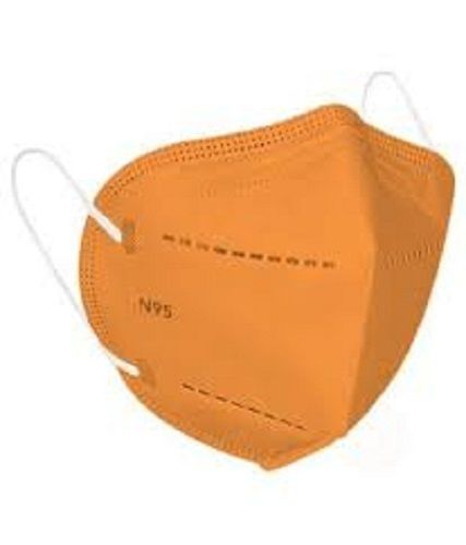 Eco Friendly Lightweight Comfortable To Wear Protect From Dust And Dirt Orange N95 Face Mask Gender: Unisex