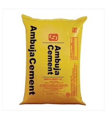 Grey Eco Friendly Weather Resistance Ambuja Pozzolana Portland Cement For Construction Use (50 Kg)