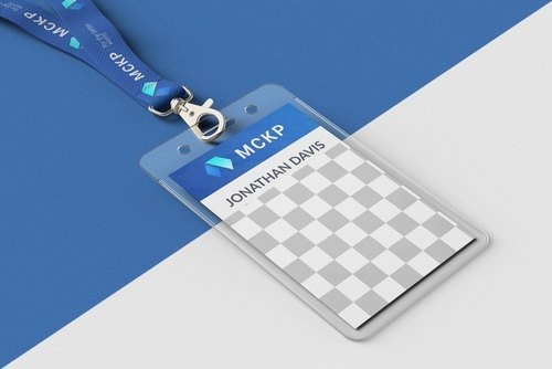 कोलाज और कार्यालय के उपयोग के लिए पूरी तरह से अनुकूलन योग्य आयताकार दो तरफा कार्यालय आईडी कार्ड उच्च डिजाइन का उपयोग करता है