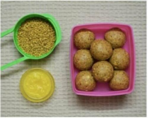 Improves Health Hygienic Prepared Rich In Taste Fresh Sweet Round Methi Ladoo