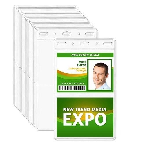 Light Weight Easy To Carry Pvc Rectangular Conference Id Card With 0.8 Mm Thickness  Application: Office