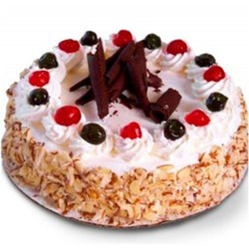 Red And White Cream Sweet Birthday Cake With Mouthwatering Taste, 1 Kg Fat Contains (%): 5 Percentage ( % )