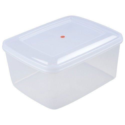 White Long Lasting, Sleek And Modern Design Polypropylene Rectangular Large Plastic Container