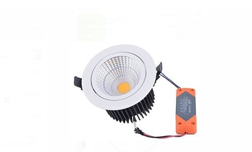 Downlight Round Shape White Led Cob Down Light, Power 9 Watt, Related Voltage 220 V