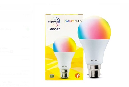 Wipro Round Shape 20 Watt Colored LED Bulb - Aluminum Body, IP55 Rating, 220 Volt Input | Beautifully Designed for Living Rooms, Bedrooms, and Showrooms
