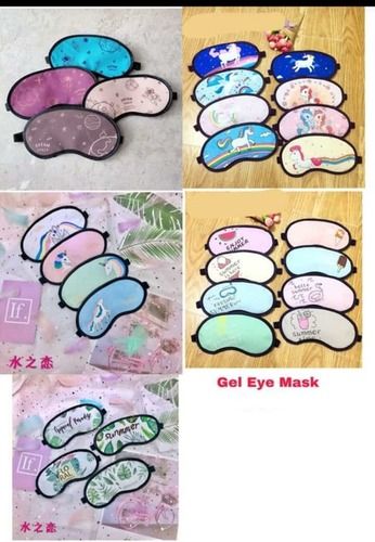 Sleeping Eye Mask With Gel Different Shapes And Sizes With Printed Design