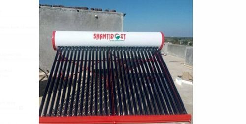 Solar Water Heater With Galvanized Steel Tank And 100 Watt Power