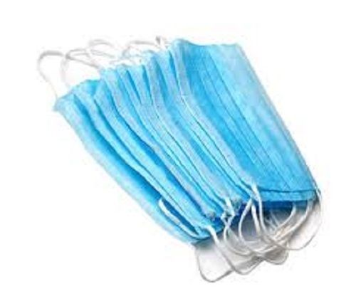 Stretchable Non Toxic Woven Blue Breathable Disposable Face Mask 