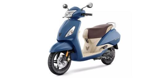 Tvs Blue Jupiter 125 Scotty With 125 Cc And 6500 Rpm With Easy To Handeling