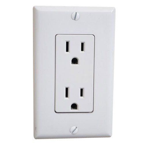 Pvc Reasonable Rates, Compact Size, Sleek And Modern Design White Modular Electrical Socket