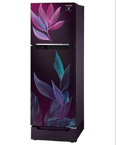 Pink 240 Volts And Adjustable Shelves Inverter Frost-Free Double Door Refrigerator