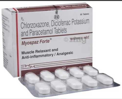 Chlorzoxazone Diclofenac Potassium And Paracetamol Tablet