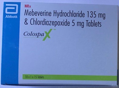 कोलोस्पा एक्स मेबेवरिन हाइड्रोक्लोराइड 135 मिलीग्राम और 5 मिलीग्राम टैबलेट सामान्य दवाएं