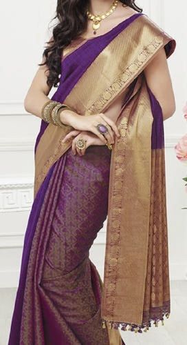 Yellow Handloom Ladies Sarees With Blouse Piece For Party Wear, Wedding Wear