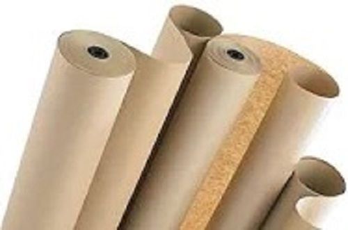 Light Weight And Fine Finish Brown Color Plain Paper Roll For Packaging Uses