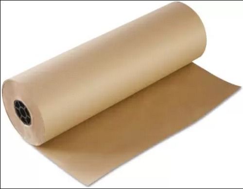 Light Weight Brown Color Paper Roll For Packaging Uses Industrial Uses 