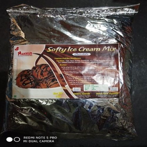 Makman 1 Kg Softy Ice Cream Premix Chocolate For Restaurant Packet