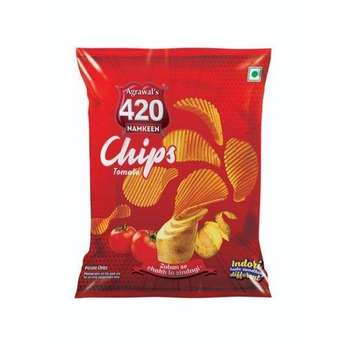 Rich Natural Delicious Crispy And Crunchy Taste Tomato Flavor Potato Chips Shelf Life: 6 Months