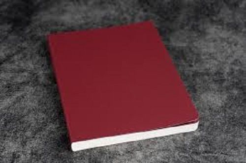 Paper Red Color Hard Cover Checked Soft Pages A4 Writing Notebook For Home, Office