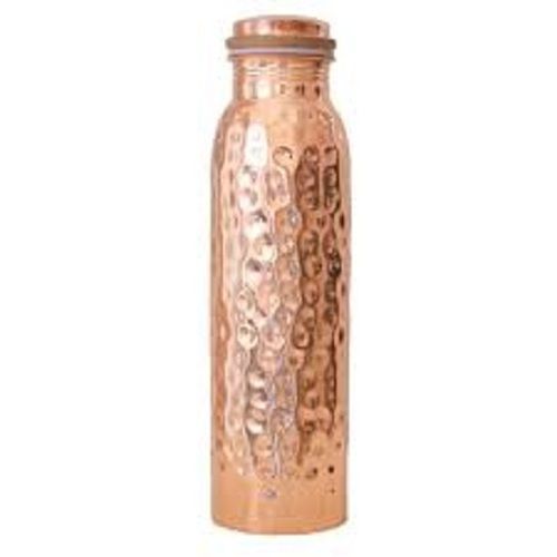 Ruggedly Constructed Screw Cap Leakage Proof Fine Finish Copper Bottle