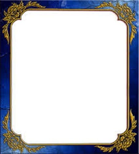 Scratch Resistant And Beautiful Sleek Design Blue Decorative Photo Frame