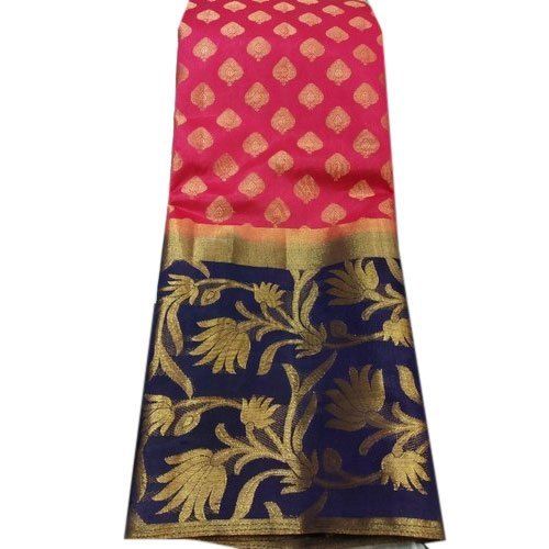 Beautiful Stylish Breathable Modern And Trendy Party Wear Printed Assam Silk Saree