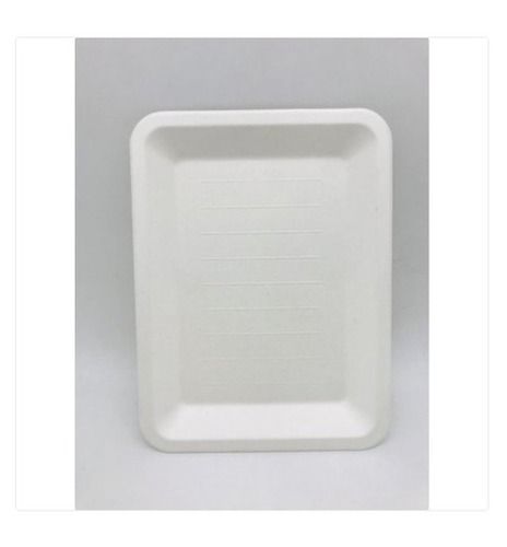 BPA Free 6 Inch Rectangular Shape Plastic Material White Disposable Tray Used In Party