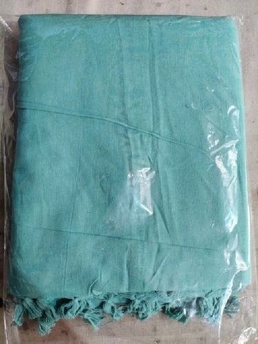 Good Quality Sea Blue Pure Cotton Plain Bed Sheet For Home Uses