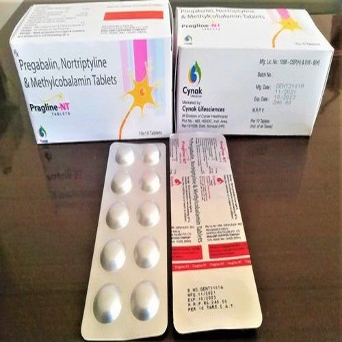 Pregabalin Nortriptyline And Methylcobalamin Tablet ( Pragline-Nt) General Medicines