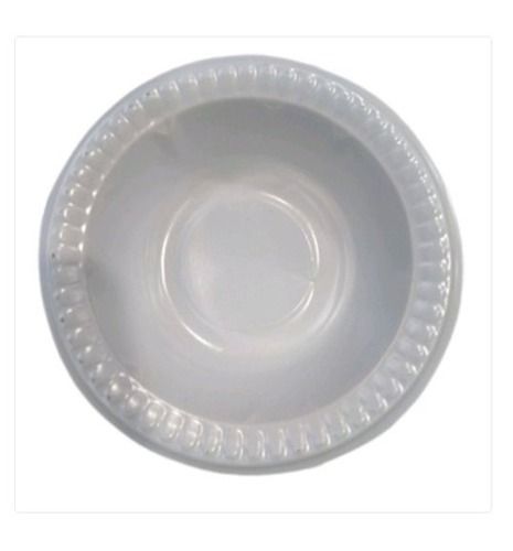 Simple Easy To Use Round Shape White Disposable Thermocol Material Dona For Event And Party