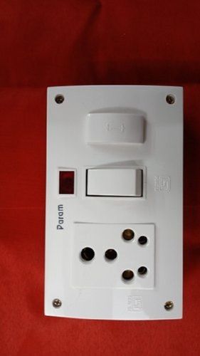 White Shock Proof Less Power Consumption Flame Resistance Modular Switch Electrical Socket