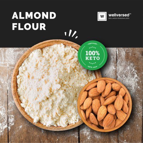 White  Gluten Free And Low In Carbs Almond Flour