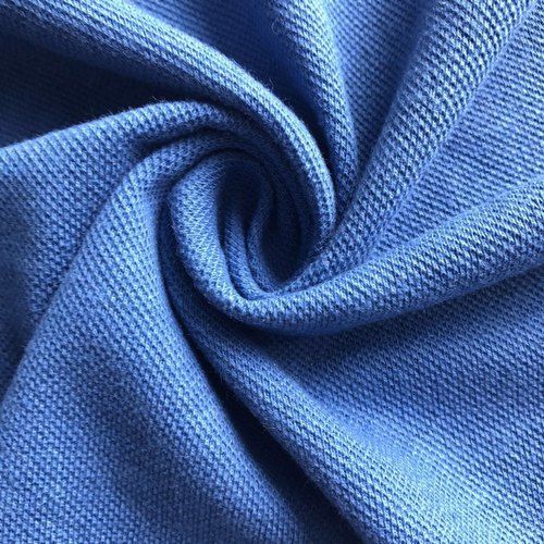 Washable 100 % Cotton Blue Plain Microfiber Fabric Very Durable And Wrinkle Resistant