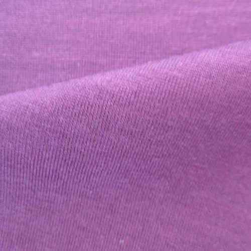 Shinny 100 % Cotton Pink Washable Interlock Fabric Very Durable And Wrinkle Resistant