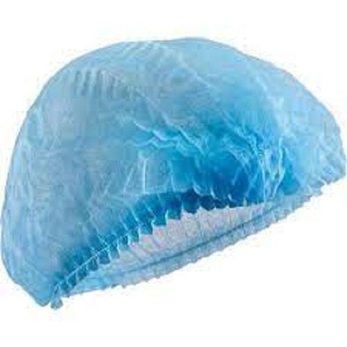 Circle Soft Durable Long Lasting Non Woven Round Blue Disposable Cap