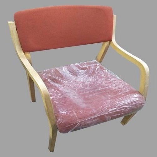 Comfortable And High Quality Fabric Non Rotatable Wooden Visitor Chair For Office Carpenter Assembly