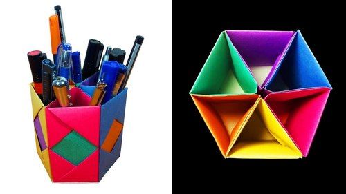 Multicolor Fine Finish Light Weight Eye Catching Beautiful Designs Pen Holder