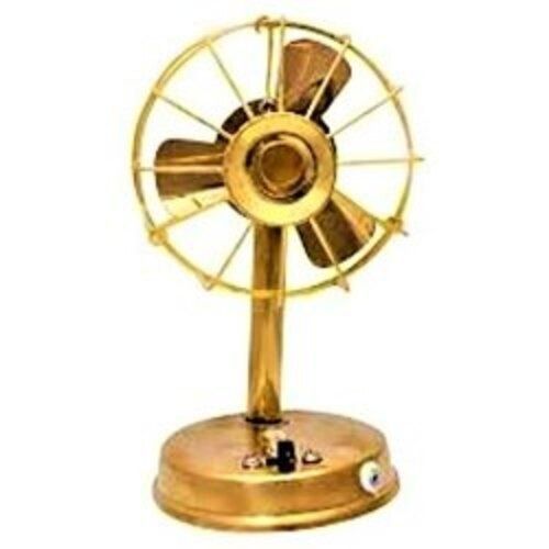 Plastic Aaditya Export Golden Brass Small Fan Brass Material Strong And Long Lifespan