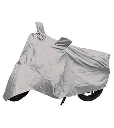 Long Life, Attractive Price And Weather Resistant Tarpaulin Gray Pattern Plain Two Wheeler Covers