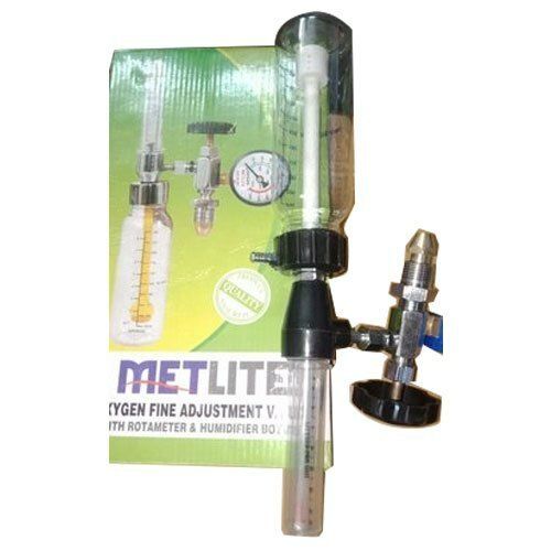 Met Lite Oxygen Fine Adjustment Valve With Rota-Meter