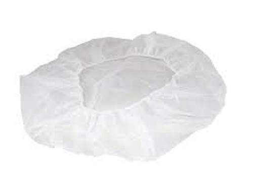 Breathable Disposable Cap - Plastic Material Large Size Vibrant Blue Color | Hair Protection for Salons and Food Preparation