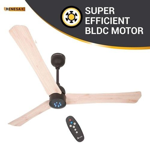 Black Strong And Long Lifespan 28 Watt Super Efficient Bldc Atomberg Renesa Celling Fan 