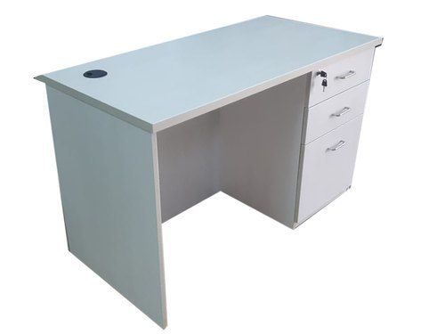 Eco-Friendly  White Color Comfortable High Quality 4 X 2 Feet Wooden Table For Office