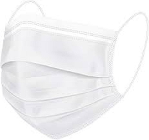 उपयोग करने में आसान हल्का पोर्टेबल टिकाऊ सॉफ्ट व्हाइट सर्जिकल डिस्पोजेबल फेस मास्क आयु समूह: सभी उम्र के लिए उपयुक्त