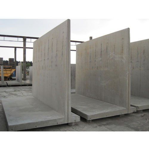 Gray Precast Concrete Wall For Wall Structuring With Rectangular Shape And Easily Installed