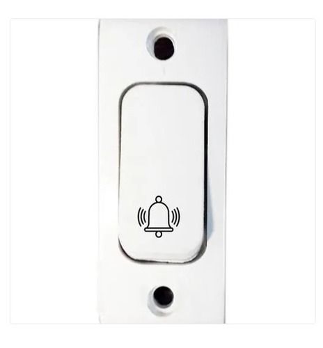 Plastic 240 Volt 5A Harmony Non Modular White Door Bell Switches For Home Strong And Durable