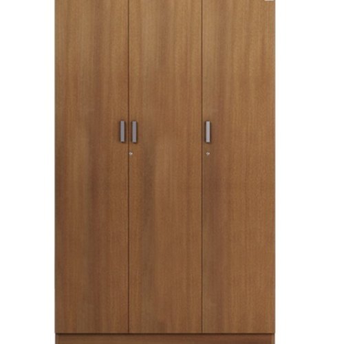 Brown Hinged Designer Wooden Almirah, For Home Glossy Finish